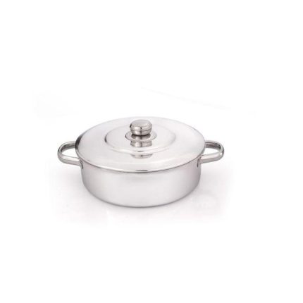 Soha Aluminium tray with lid and s/s handles size 24/30